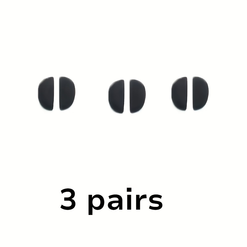 TEMU 3 Pairs, Random Color Plug-in Glasses Nose Pad, Non-slip Glasses Frame Nose Pad, Comfortable And Anti-indentation Glasses Nose Pad Replacement