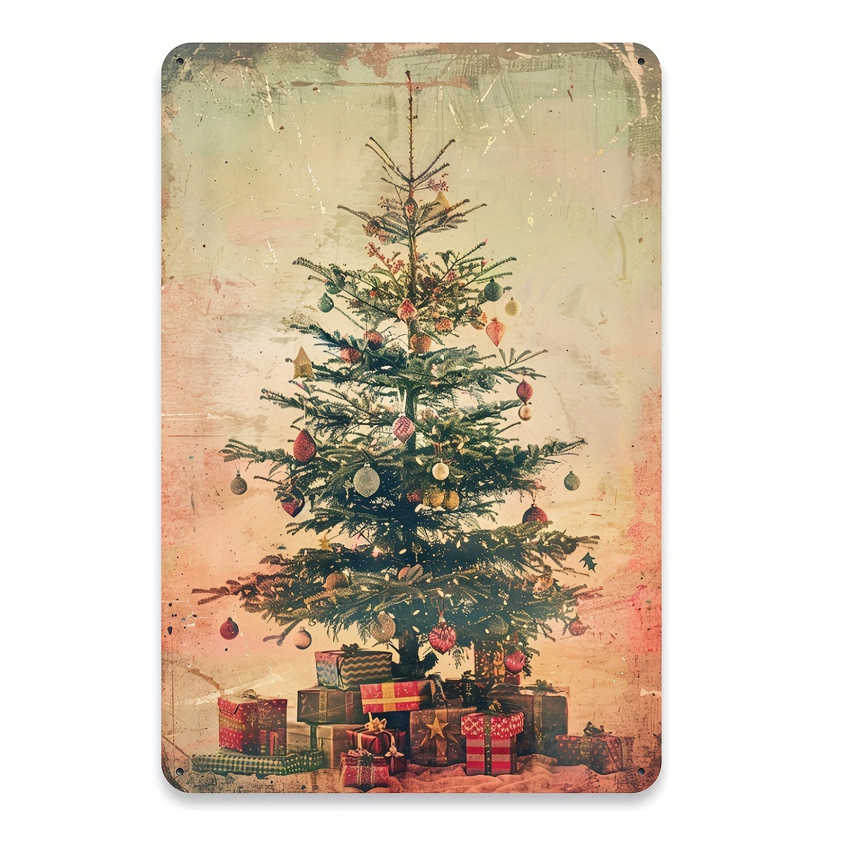 

- 8x12 Metal Tin - Art Hanging For , , & Decor - Christmas , -, And Long-