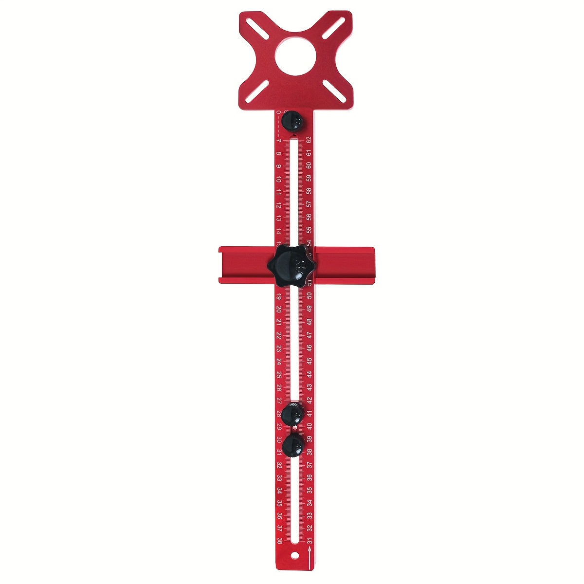4-in-1 Aluminum Router Jig For Woodworking - Precision Measuring, Circle Cutting, Grooving & Centering Tool, Adjustable , Metric & Imperial, Ideal Gift For Woodworkers