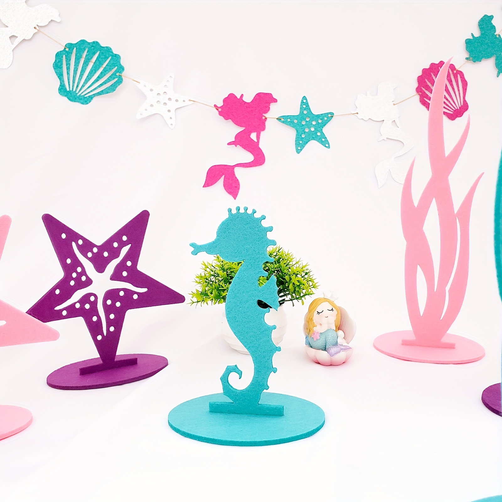 Under the Sea Cake Decorations Fish Ocean Birthday Cake Topper Ocean  Animals for Sea Ocean Theme Birthday Baby Shower Party - AliExpress