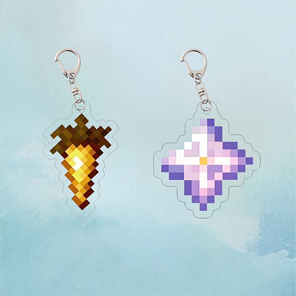 изображение предмета брелок пиксельная игра, брелок   игры, пиксельная игровая декорация, аксессуары для сумки   игр,   подходит для подарков, домашнего декора, рождественских подарков, сюрпризов на день рождения, сувениров на день святого  