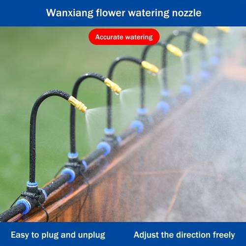 5 20m universal automatic irrigation sprinkler kit rotating copper nozzle garden balcony atomization sprinkler watering kits