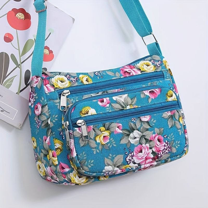 

Fashionable Printed Oxford Cloth Bag With Multiple Compartments, Large Capacity, Suitable For Casual Wear, Can Be Worn Over The Shoulder Or Diagonally.