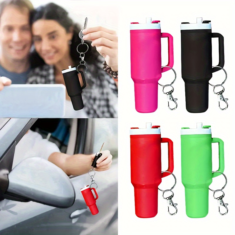 cup keychain for backpacks         pvc   simulation     key         for decor       key             details 1