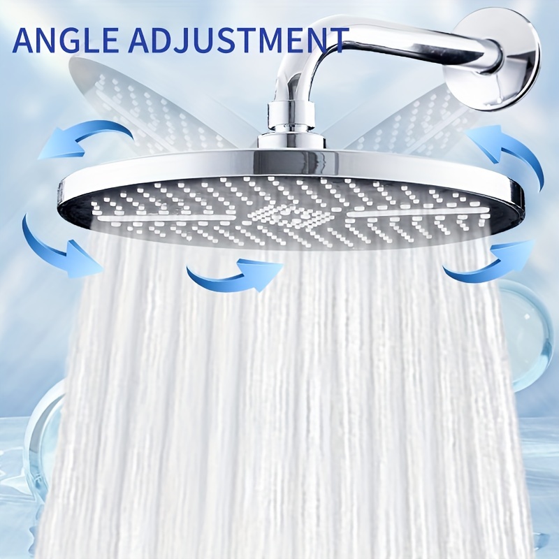 25.4 cm Square Top Shower Head, Bathroom Shower Tool