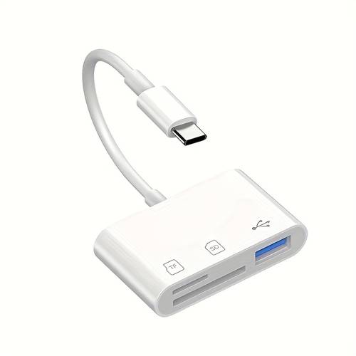 for type c to sd card reader otg usb data cable tf card reader adapter camera adapter memory card data transfer for ios android windows laptop phone