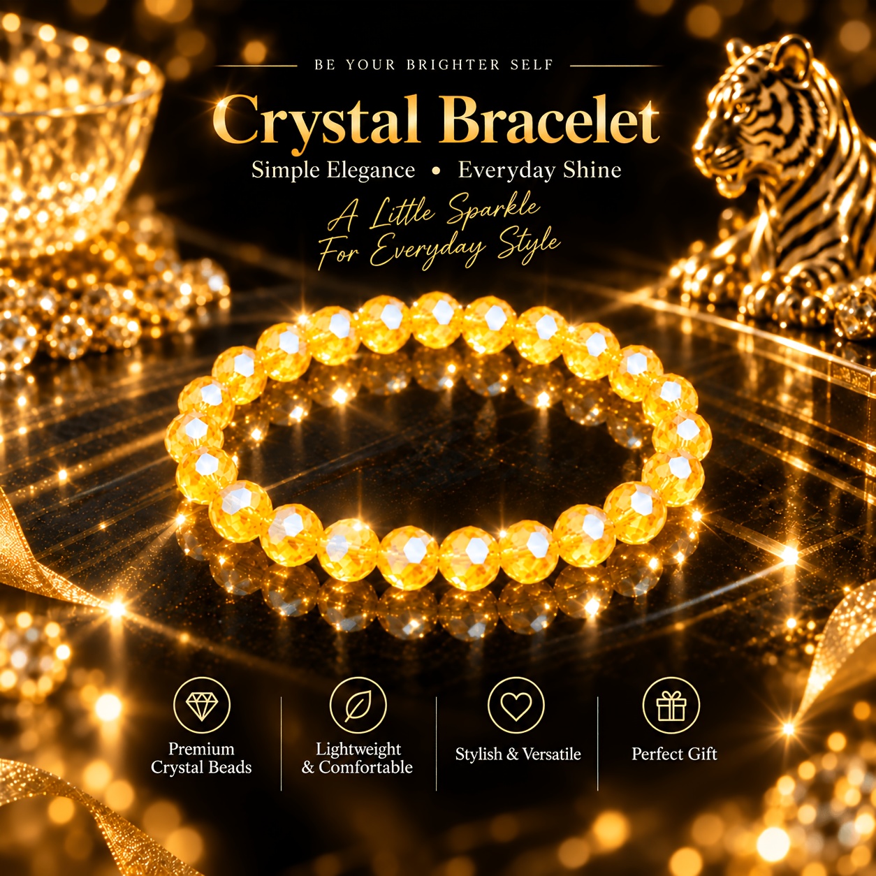 4pc Wealth-Inspired Bracelet Set, Unisex