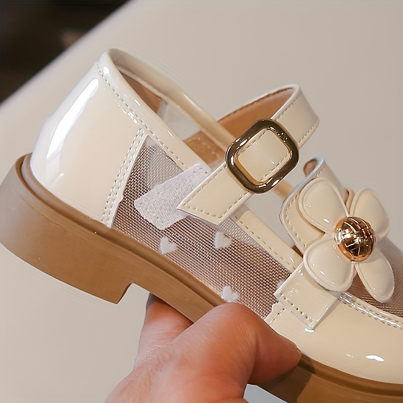 Allbestop Ballerines Pour Fille,Décoration Fleurs Et Perles Chaussures