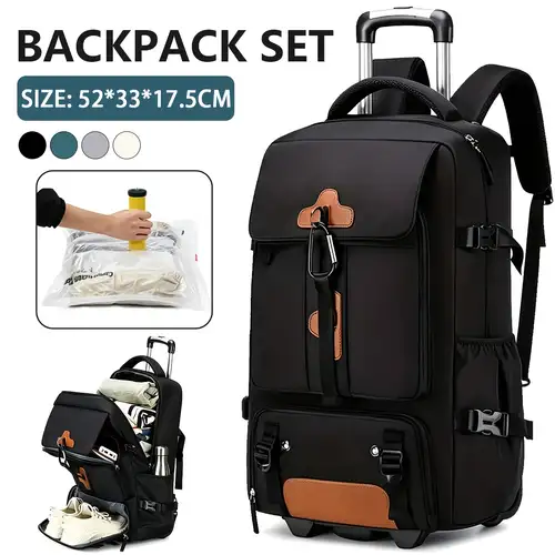 4 wheel travel backpack Osprey airline approved underseat luggage fits 18x14x8 and a 15.6 inch laptop Pro Backpack 40L | Maximum-Sized