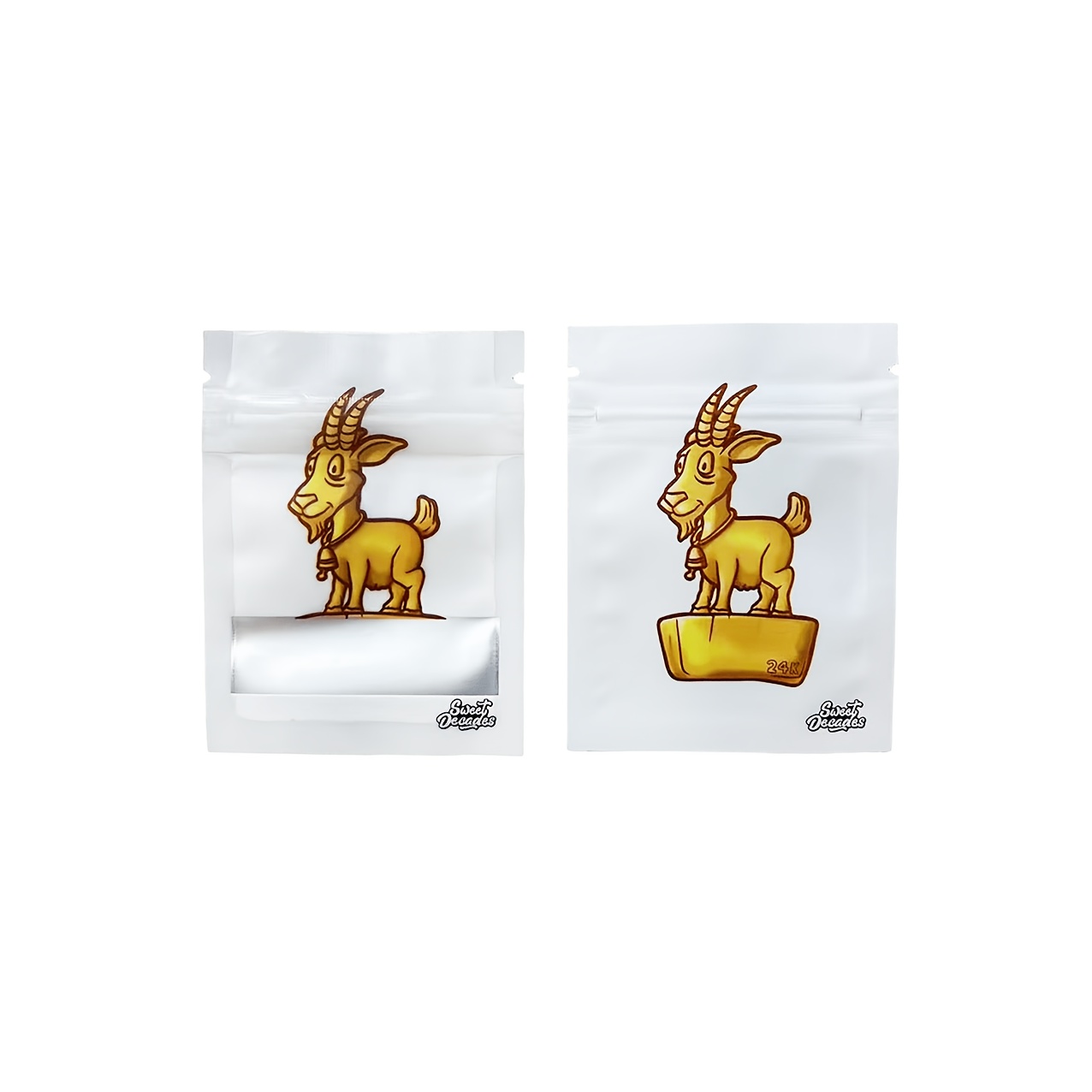 TEMU 100pcs Mylar Smell-proof Pouches, New Designs, Heat-sealable Mylar Bags, Reusable, Bags For , Snacks, Candy, Gift Storage, Durable Airtight