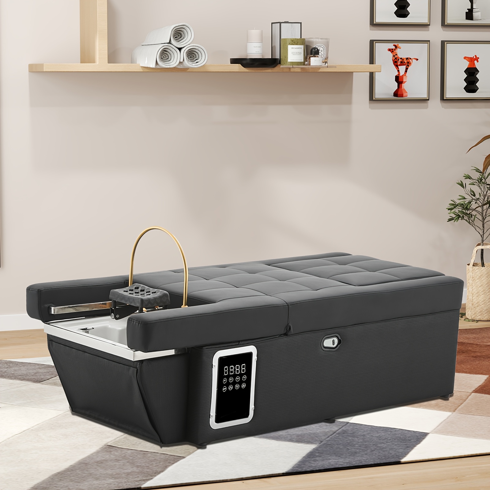 professional spa massage bed with   unit heavy duty metal frame no electricity needed portable salon   equipment for   bathroom easy   for head   back leg massage ideal for salon personal use   sleek   durable construction beauty salons   materials beauty enthusiasts Product details 1