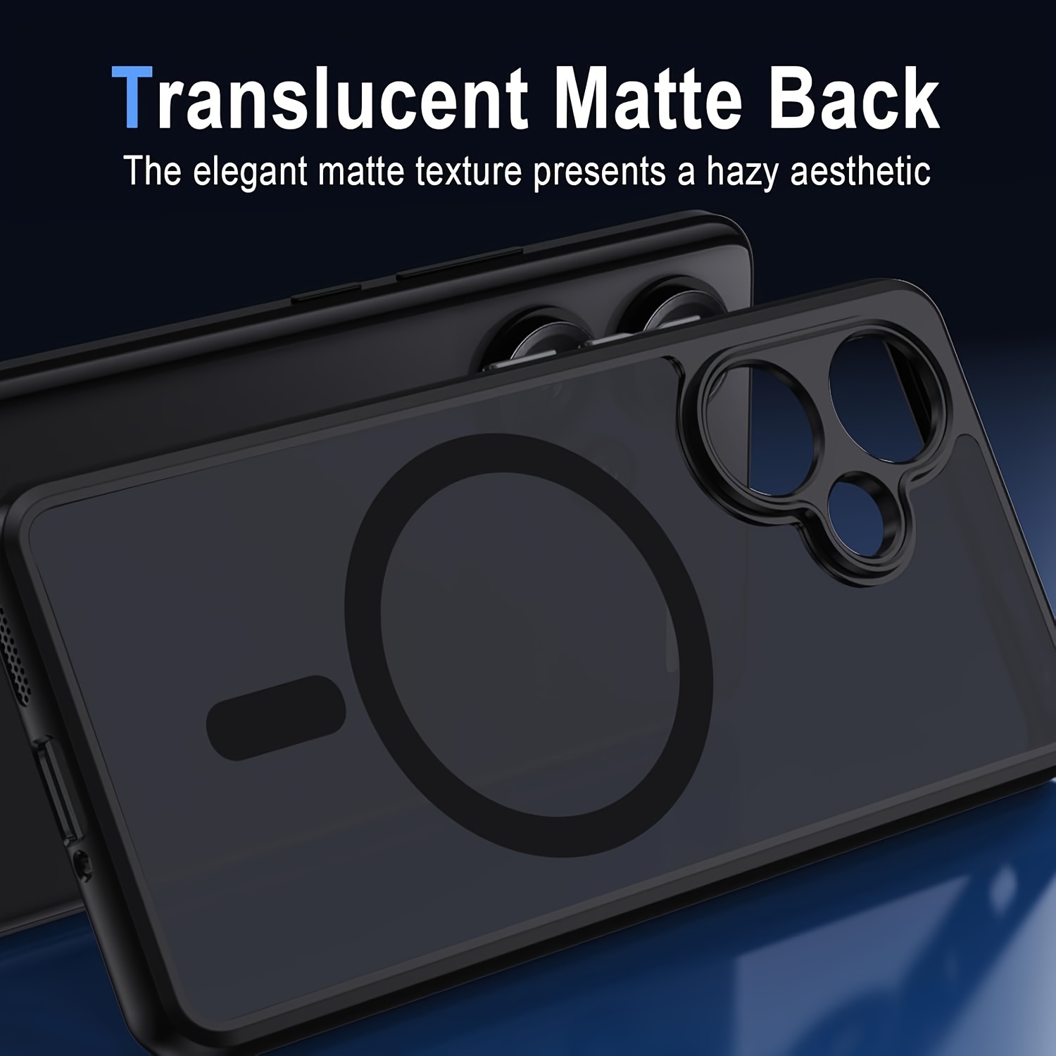 fundas teléfono carga inalámbrica magnética carcasa plástico