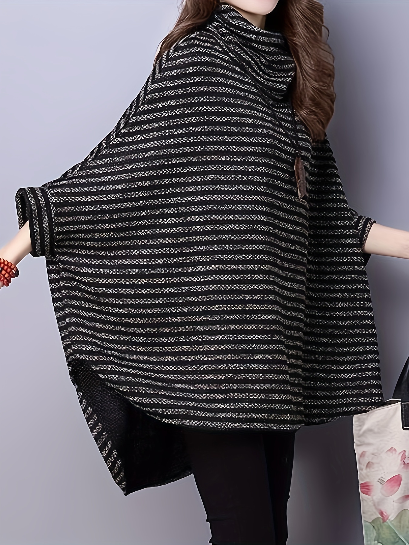 Batwing poncho sweater best sale