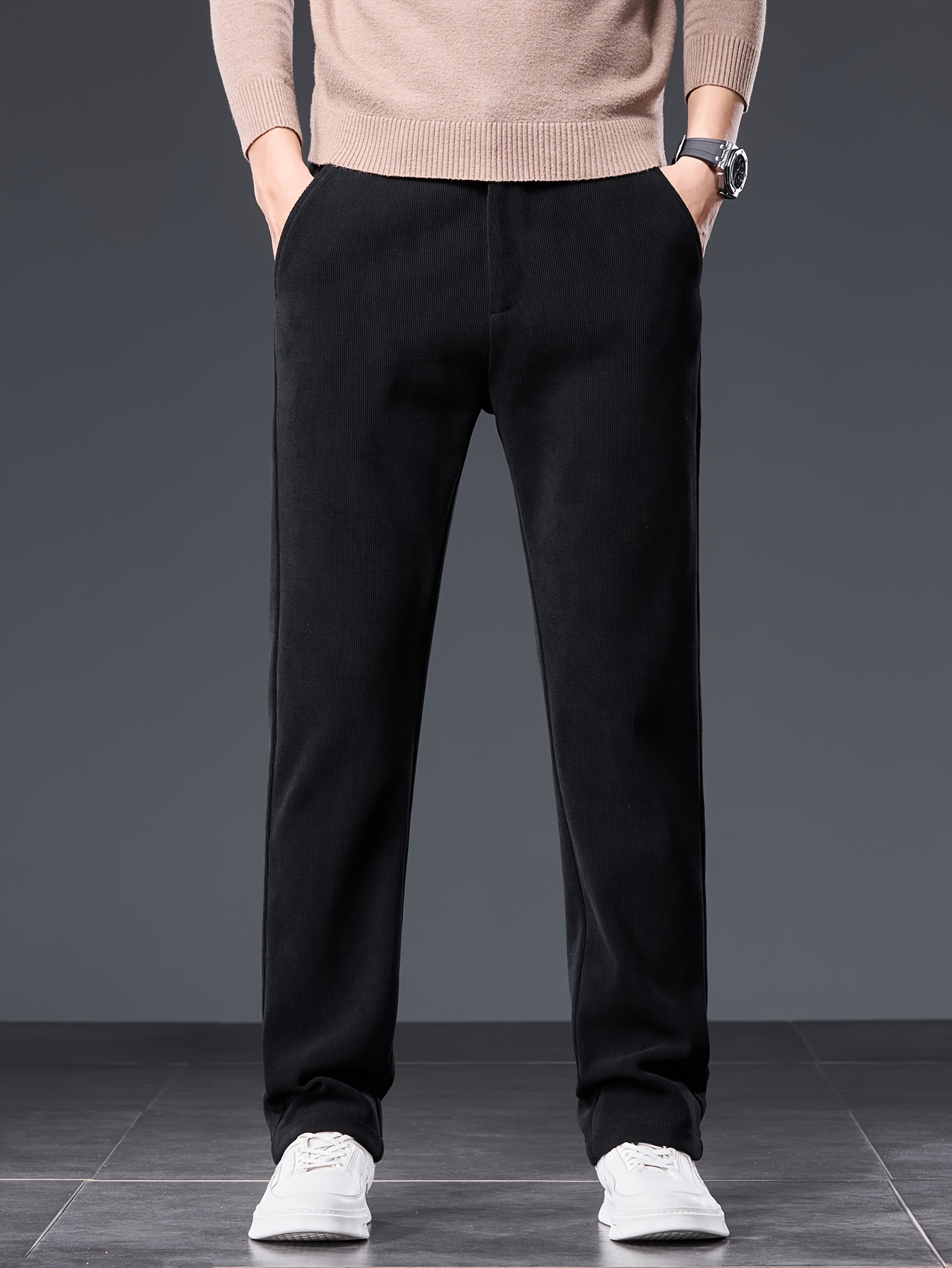 corduroy pants men sold on Temu United States