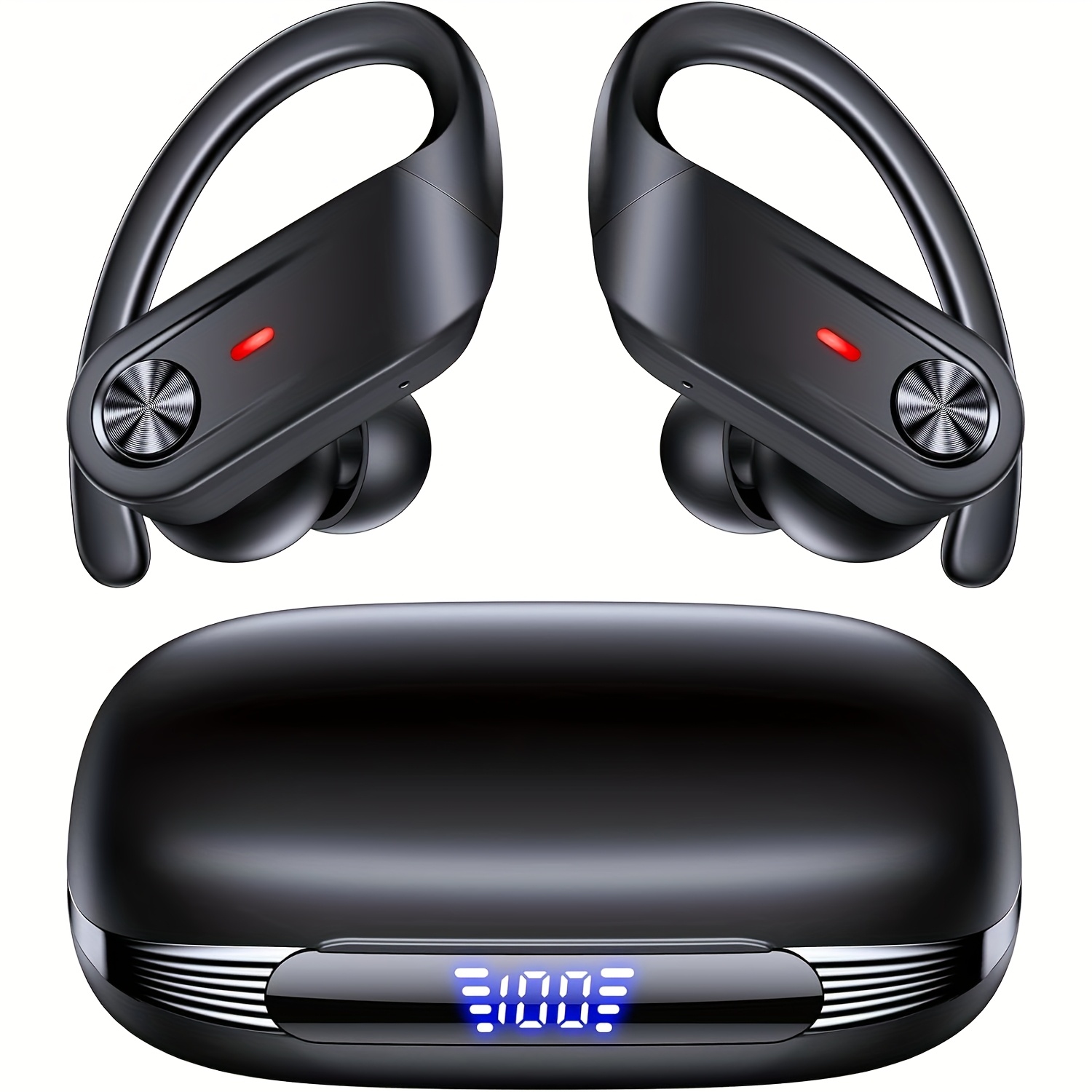 Wireless Earbuds 5.4 Headphones Sports, 75H Stereo Deep Bass Over-Ear with Earhooks, 4 ENC Mic, LED Display for Running Workout Exercise Gym, Exercise Audio Gear, Ergonomic Fit, Premium Audio, Noise Isolation, Music Lovers 16 Wireless Earbuds 5.4 Headphones Sports, 75H Stereo Deep Bass Over-Ear with Earhooks, 4 ENC Mic, LED Display for Running Workout Exercise Gym, Exercise Audio Gear, Ergonomic Fit, Premium Audio, Noise Isolation, Music Lovers