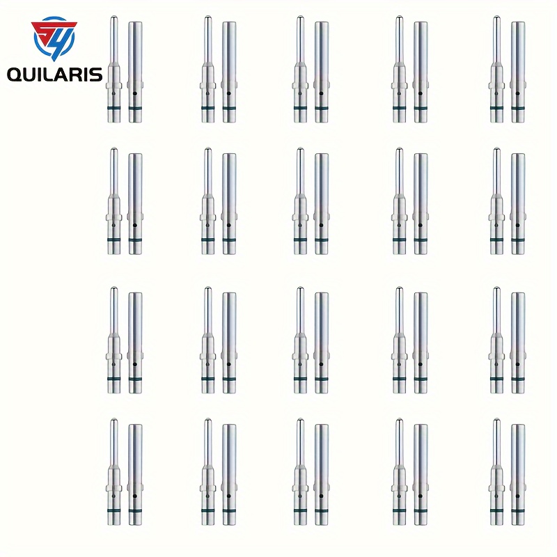 

Syquilaris 40pcs Deutsch Dt Series Solid Pin And Socket Connector Pair Kit - Durable Copper Contacts, 16 Size Male/female, Seamless Electrical Wiring For 14-20 Awg Without Electricity