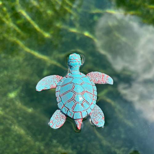decorative art resin floating turtle statue outdoor garden swimming pool pond and fish tank decoration natural theme suitable for weddings thanksgiving easter halloween christmas and new year celebrations