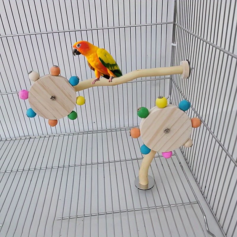 

Wooden Toy And Rotating - And Safe For Parrots And Small