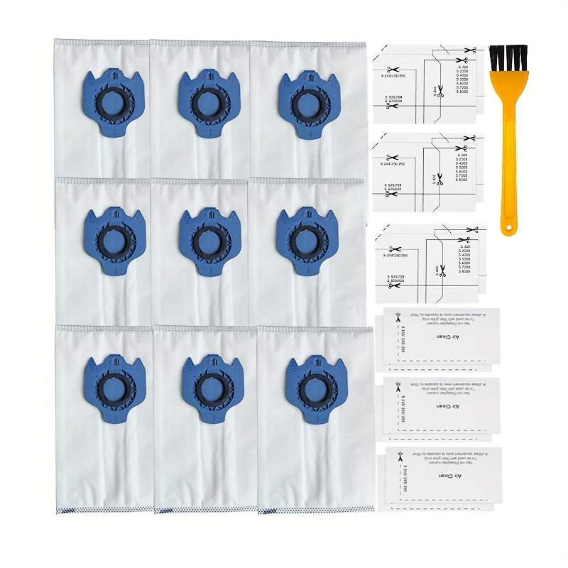 TEMU 22*pcs Compatible With Miele Gn Series Vacuum Cleaner S8/c1/c2/c3 Additions: Dust Collection Bag, Dust Thickening Treatment Bag, Vacuum Bag