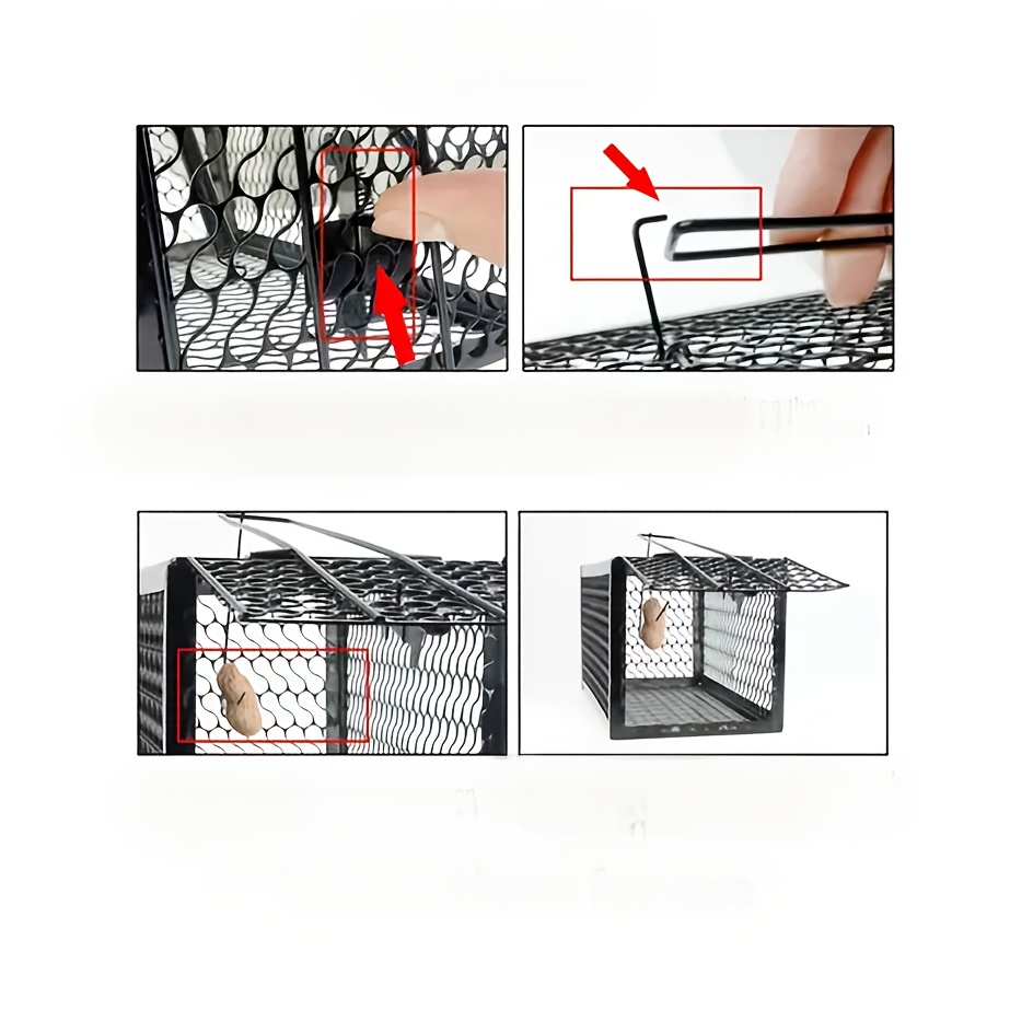 1pc large folding reusable mouse trap humane for indoor and outdoor use details 4
