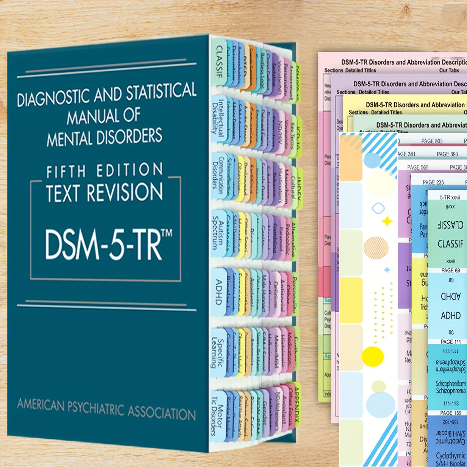 TEMU -5-tr - Tabs Set, Printed & Blank Labels And Abbreviation For The Diagnostic And Manual Of Mental Disorders