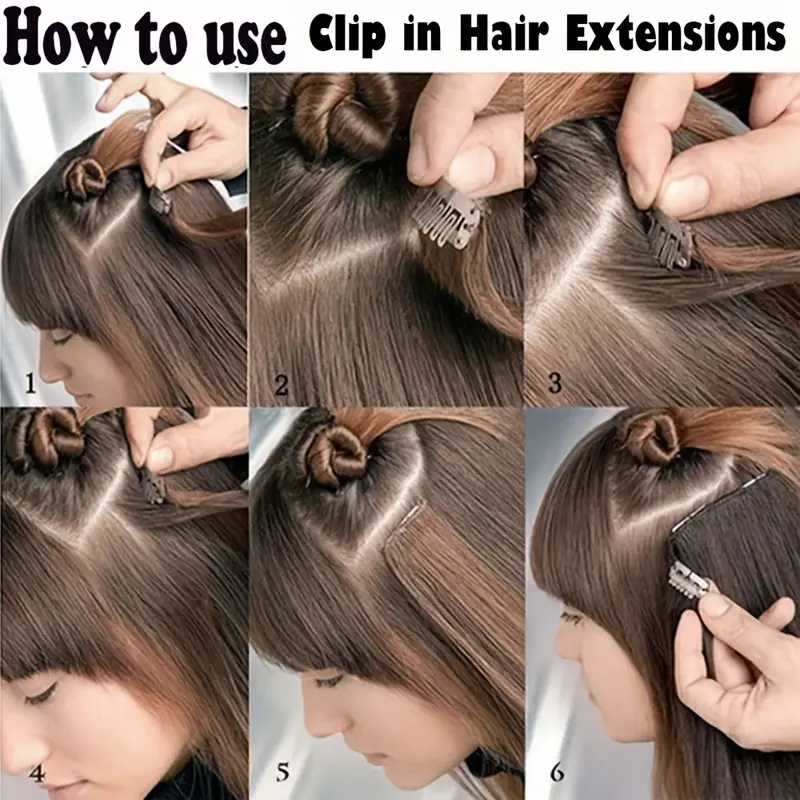 17 inches 8pcs 18 clips hair extensions clip ins curly synthetic clip in hair extensions details 6
