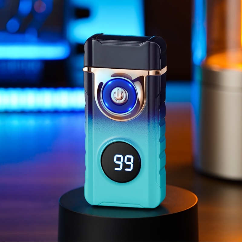 Usb-Rechargeable Electronic Lighter With Usb-C Fast Charging, Windproof & High Quality - Heavy-Duty Arc , Long-Lasting Lithium-Polymer Battery, Safety Lock - Health & Household