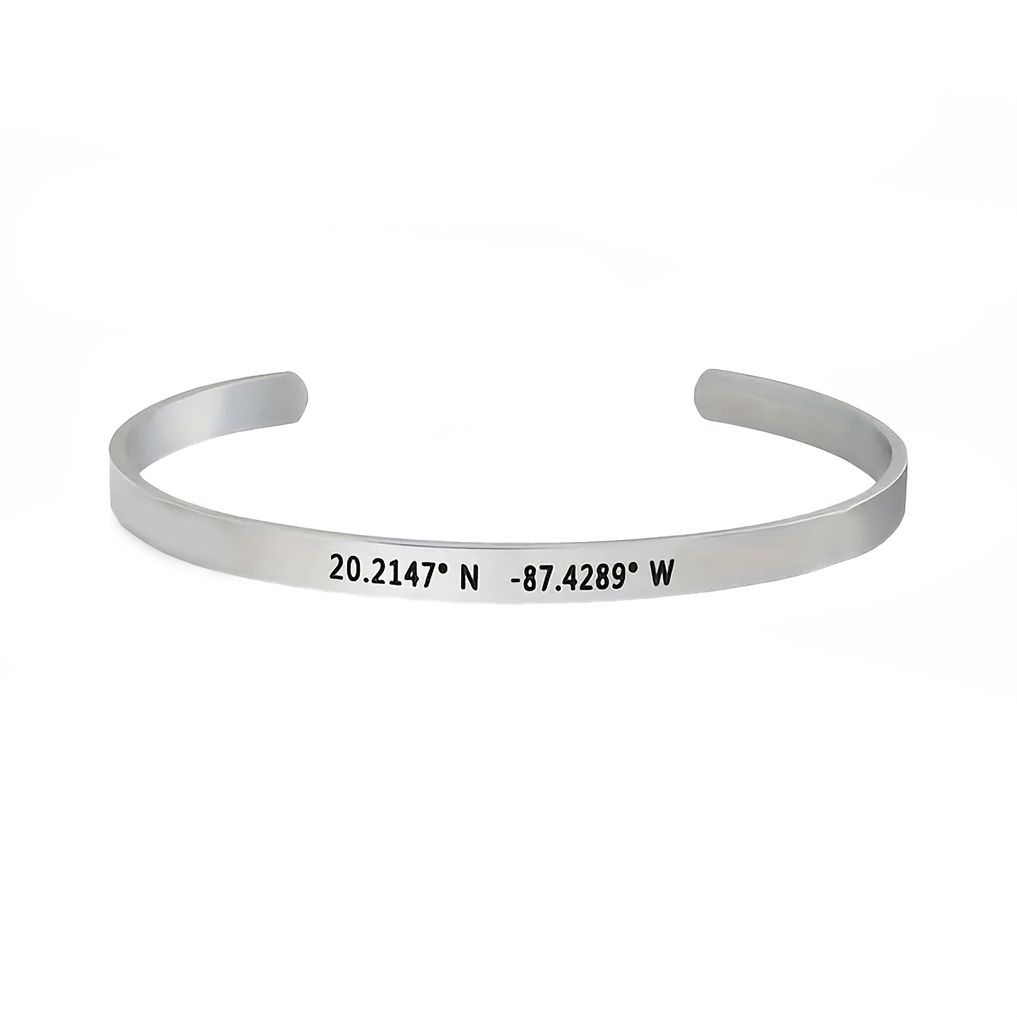 TEMU Bracciale a polsino in acciaio inossidabile inciso personalizzato, design facile , bracciale per , bracciale da donna per le vacanze, bracciale