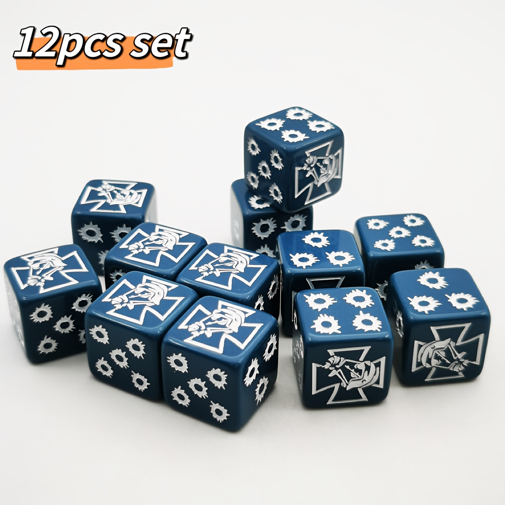 

Dice Of '12 Pattern Dices' Are Printed With Patterns, And Dice Are Rolled, It Like Uncovering A Story. Are Precious Props For Board Game Enthusiasts