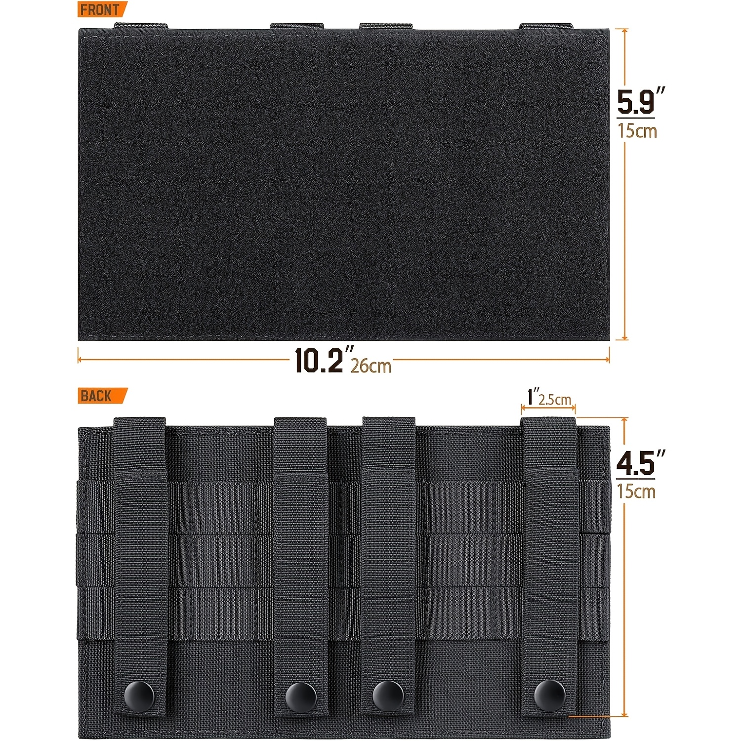 molle-panel, eine plattform zur montage von aufklebern, entwickelt für hakenbeutel, taktische molle-befestigung   für  -patches und rucksack-erweiterungen