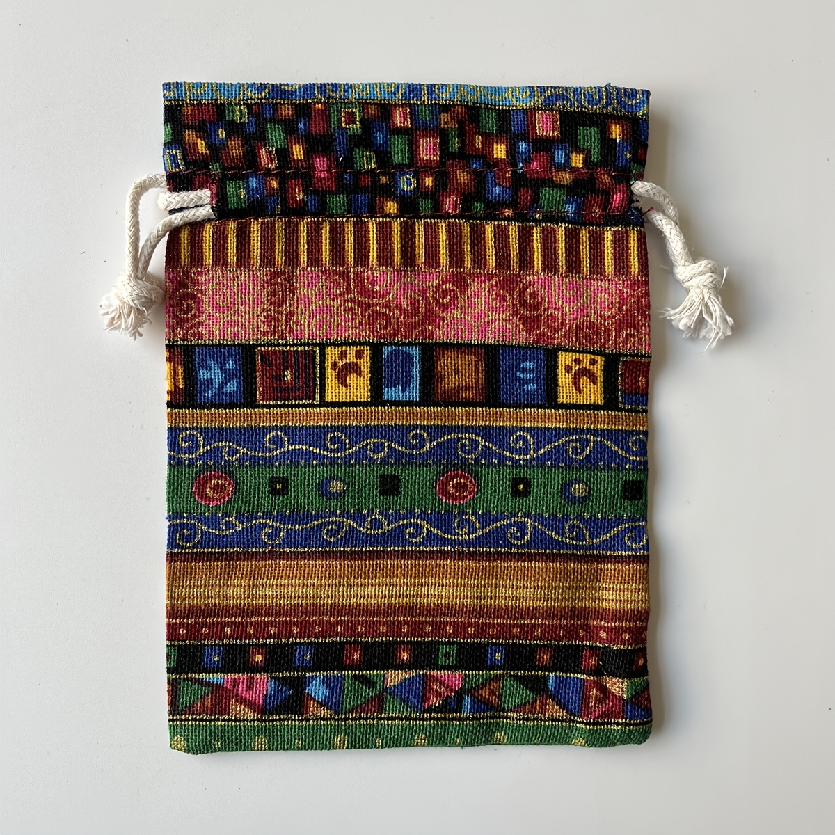 ZYDYRX 15 stuks kleine jute zakjes met trekkoord, 12 x 15 cm