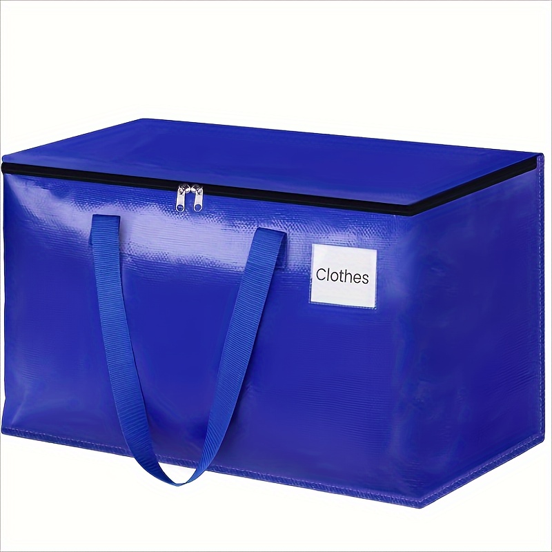 TEMU Foldable Moving Bags For Storing Blankets And Clothes, Large Capacity Woven Storage Bags