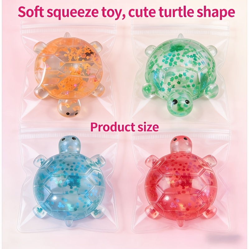 Shiny Squishy Turtle Toy, Quick Rebound