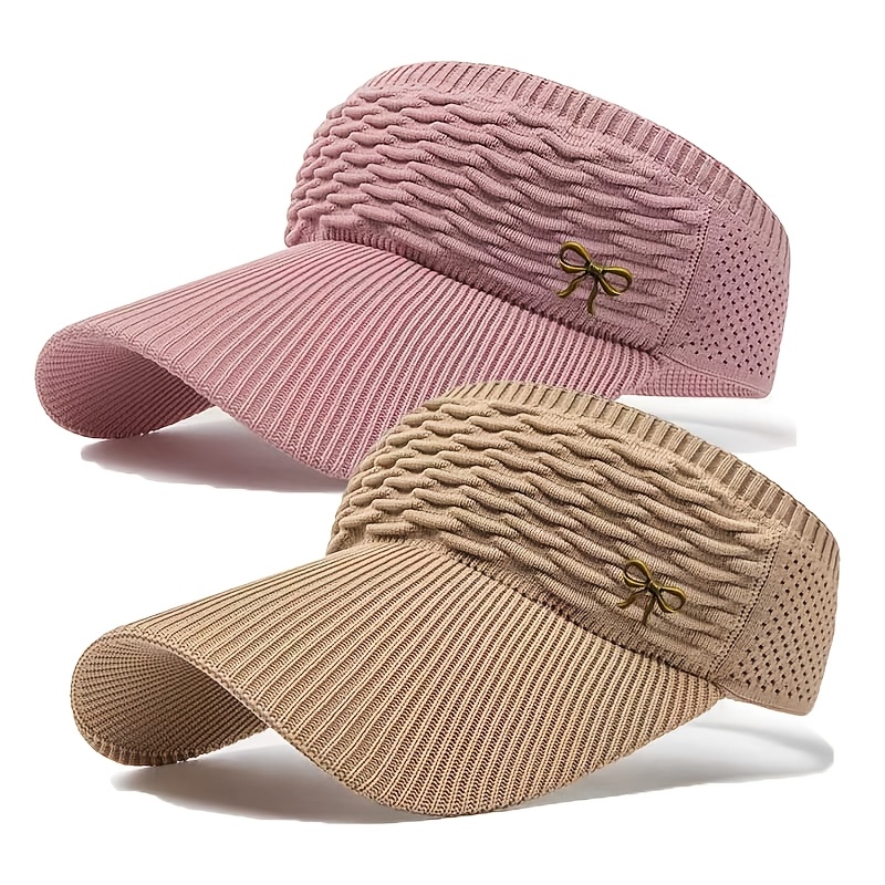 2pcs 6 colors   from suitable for   men and women suitable for 33 festivals lightweight design of 2 47 oz 2026   version bow logo suitable for outdoor sports and cycling comfortable and breathable womens sun hat