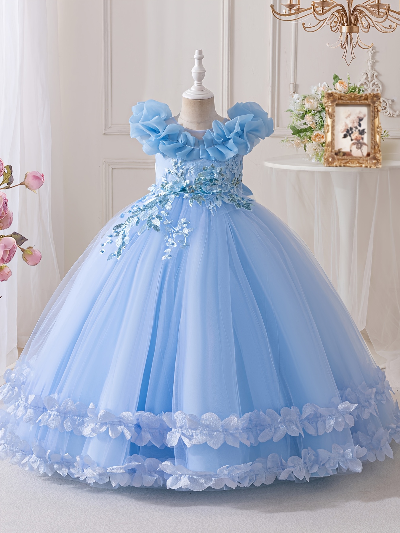 birthday occasion dress Custom Oyemwen Sequin High Slit Birthday Dress M