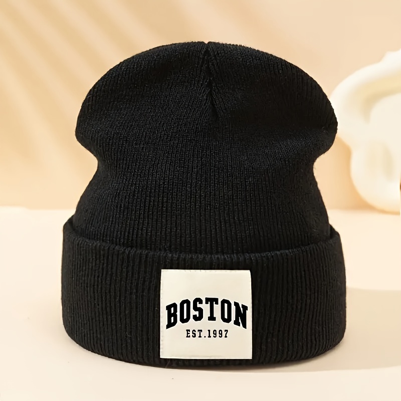 

Makefge Boston 1947 Knit Beanie - Soft, Stretchy Acrylic, Ear-warming Winter Hat For Men, , Hand Washable, Casual Beanie| Fashion Hat|soft Acrylic Beanie, Beanie Hats