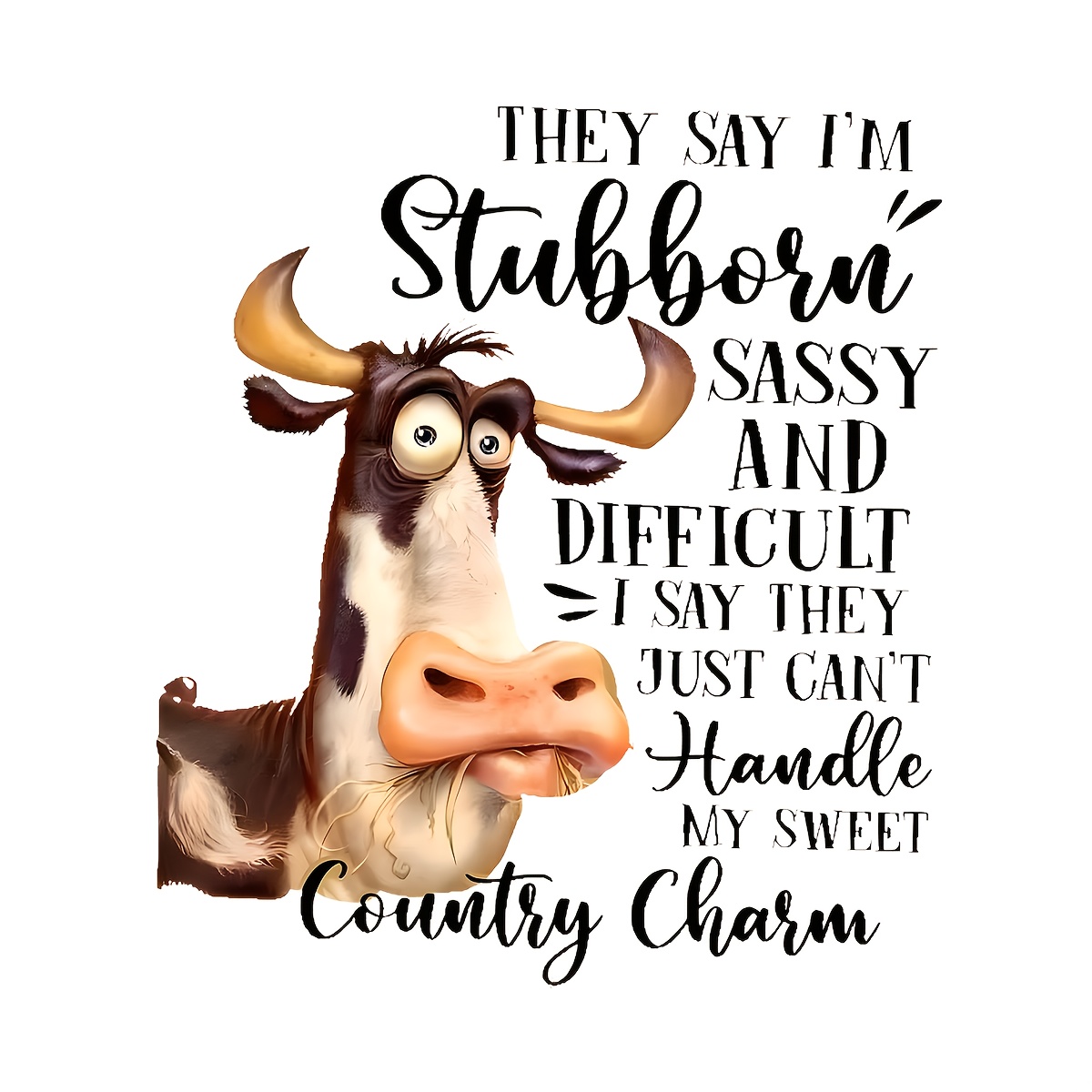 

A Fun Cow Pattern Heat Transfer Sticker - Diy Vinyl Sticker Suitable For T-shirts, Jeans, Backpacks, And Clothing.