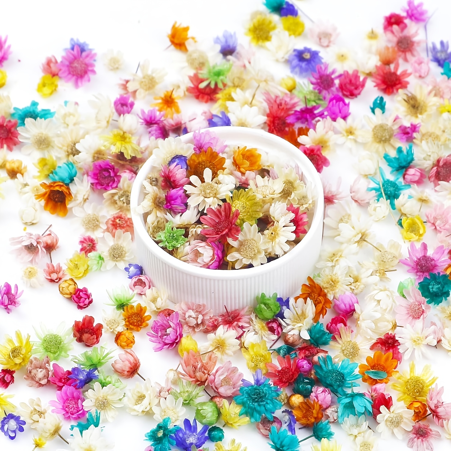 Image of 310pcs Small Dried Flowers Bulk For Resin Crafts, Ideal For Jewelry, Candle Making, Soap Supplies And Diy Home Decor