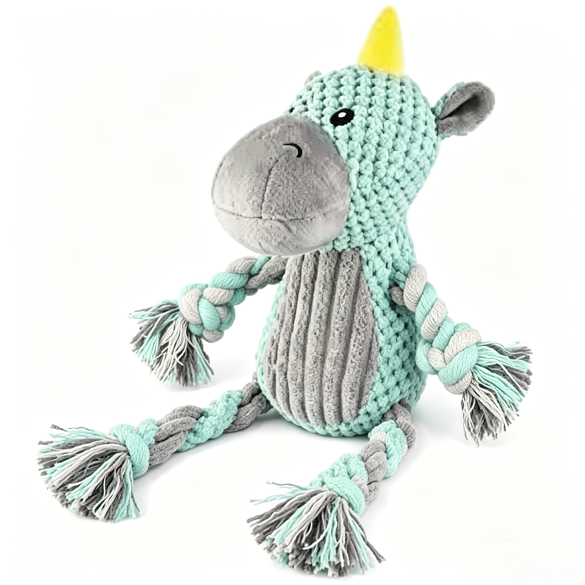 TEMU [squeaky Plush Dog Chew Toys] Cute Unicorn Plush Dog Toys, Durable Design Of Light Bule Color For Small And Medium Breeds - Perfect For Playtime
