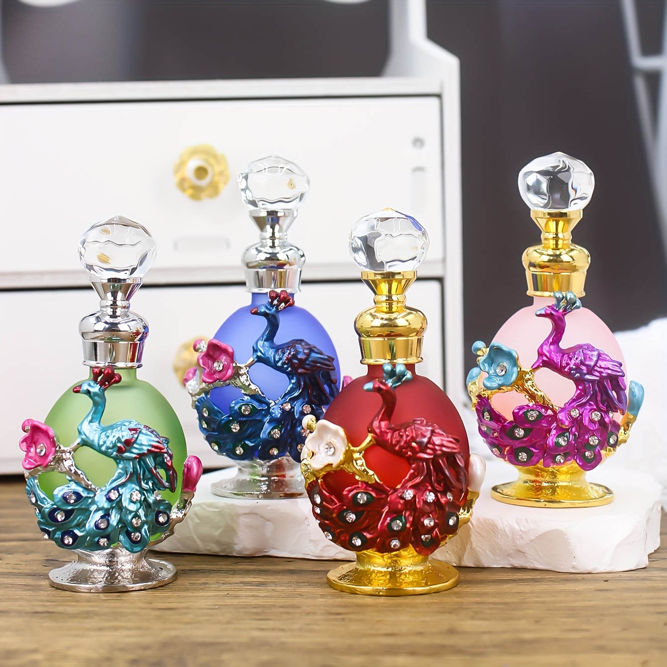 Hand Painted Vintage Cologne Bottles Hand Painted Italian Art