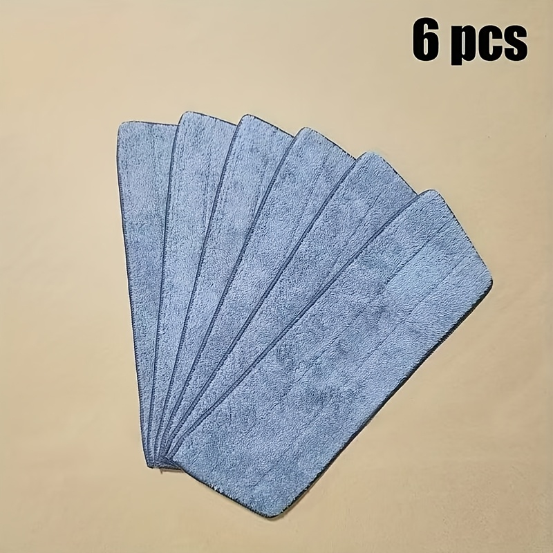 TEMU 3/6pcs, Spray Flat Mop Cloth Replacement Cloth, Thickened Mop Cloth, Washable Trapezoidal Mop Head, Mop Additions, Non-falling , Cleaning
