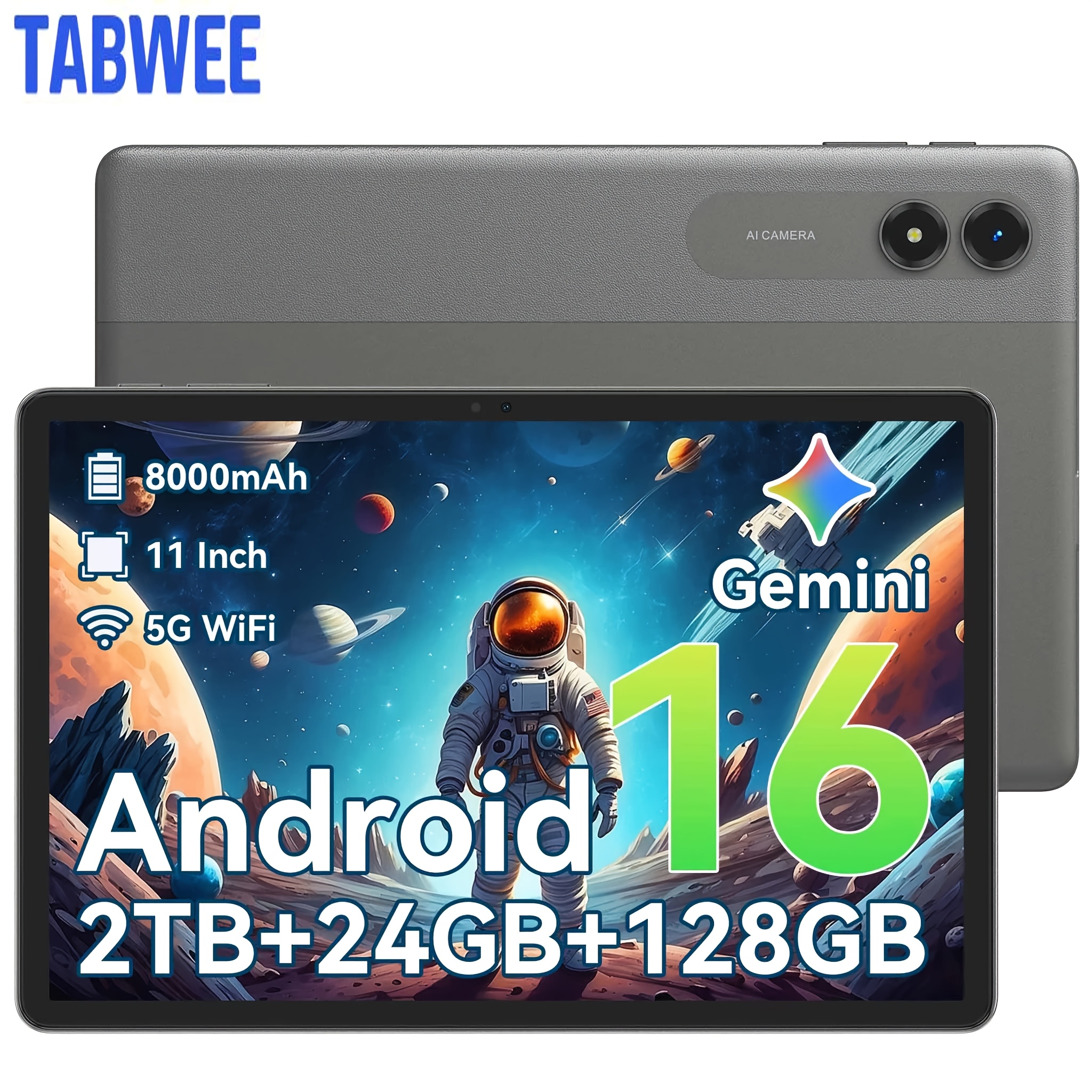   t50   new 2026 tablet 11 inch hd large screen 1280x800 ips display   core   cpu 24 6 18 gb   128gb rom 2tb expand 13mp 5mp camaras   8000mah long   support   l1   ai and 90hz