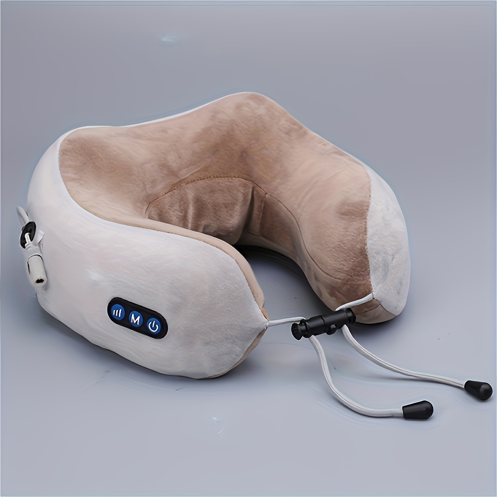 

Neck & Shoulder Electric U-shaped Massager, Heated Memory Sponge, Deep Tissue Kneading & Portable Design