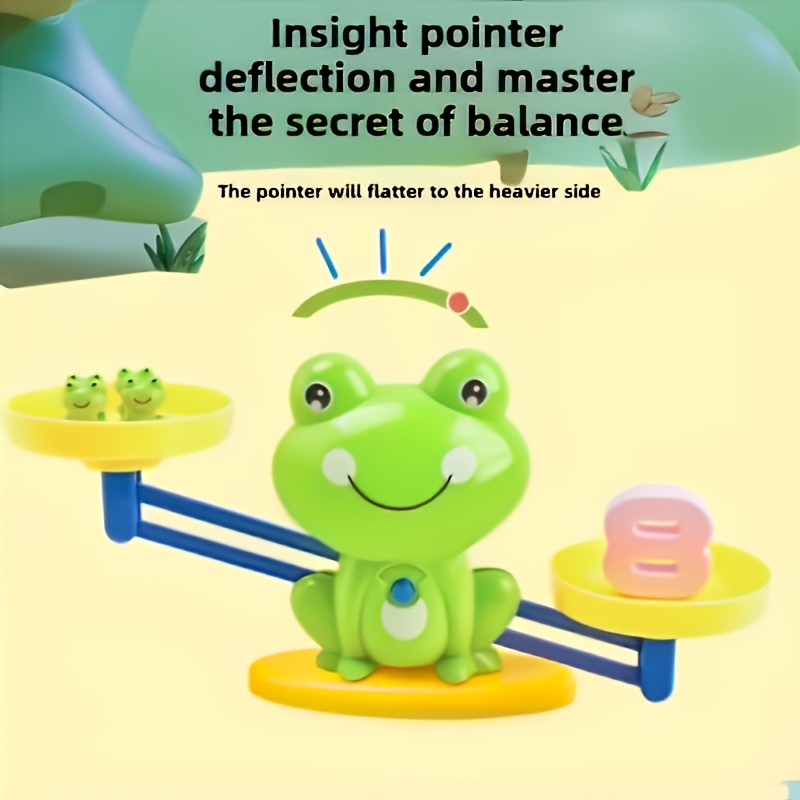 Frog Balance Math Toy, Interactive Weight Stacking Game