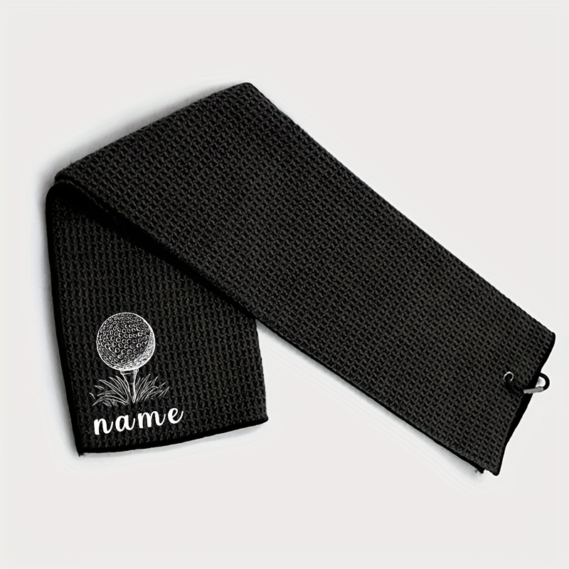 TEMU Serviette de personnalisée avec nom, (blanc, noir) plusieurs options de couleur, de de haute qualité, à séchage rapide et durables, serviette de