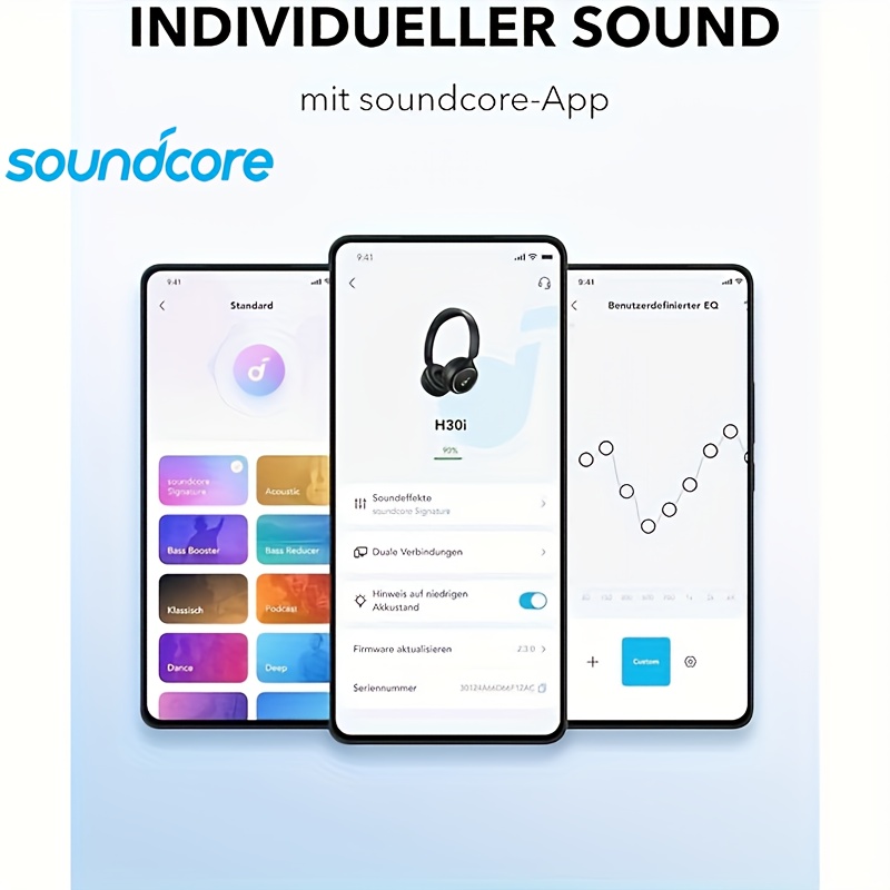 Soundcore H30i Draadloze On-Ear Koptelefoon