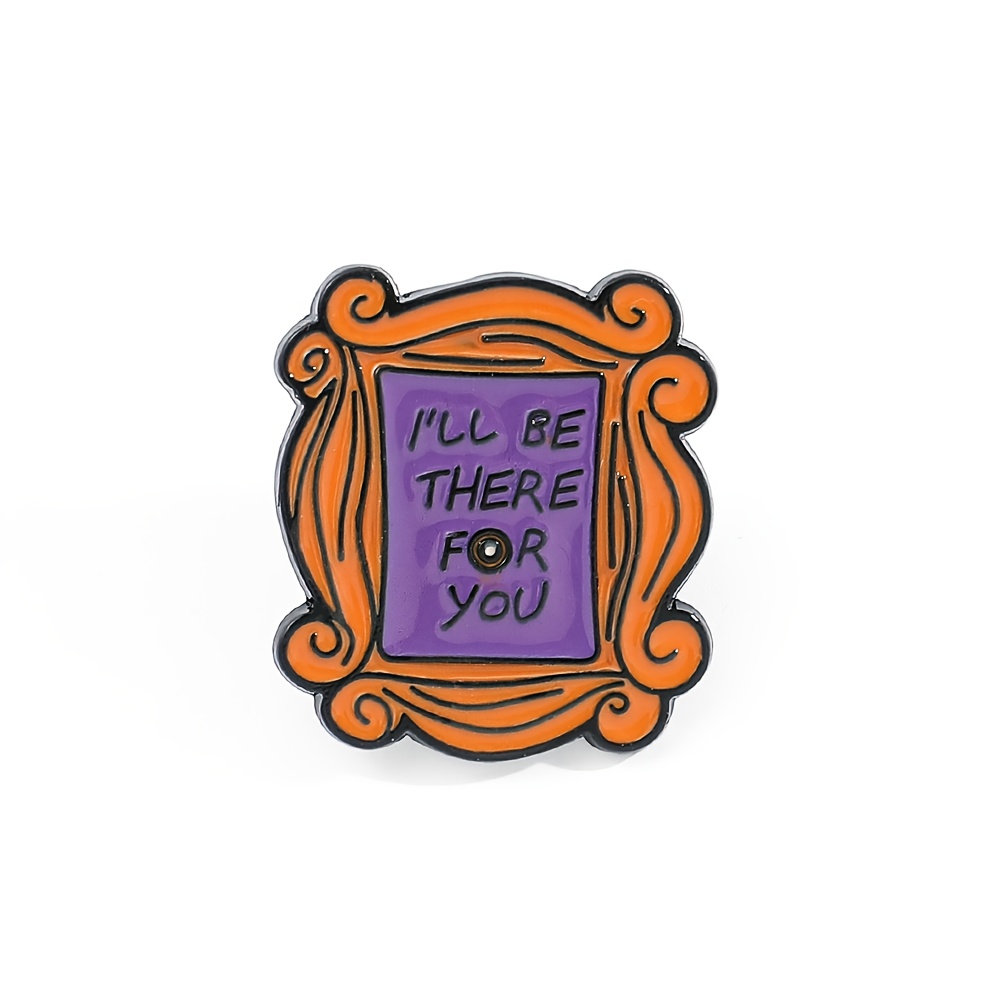 Image of 1pc Creative Cartoon Brooch Classic For For You Enamel Pin Metal Badge Jewelry Clothes Backpack Additions Gift For