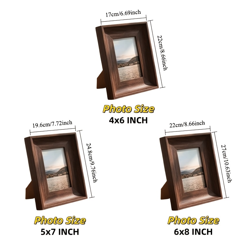 1pc Photo Frame, Suitable for 4x6 / 5x7 / 6x8 Photo Display, Light Luxury Couple Wedding Photo Frame for Living Room, Kitchen, Office, Bedroom, High-End Creative Photo Frame Decoration