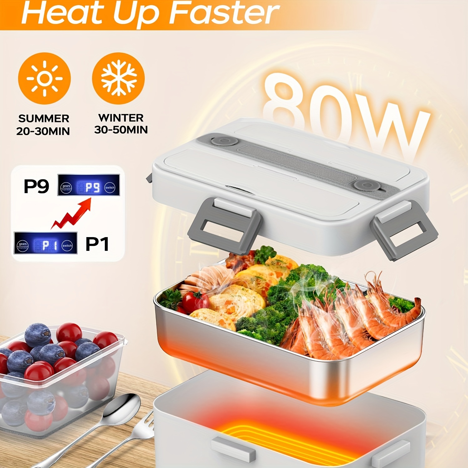 Electric Lunch Box Food Warmer Heater 12v 24v 110v - Temu