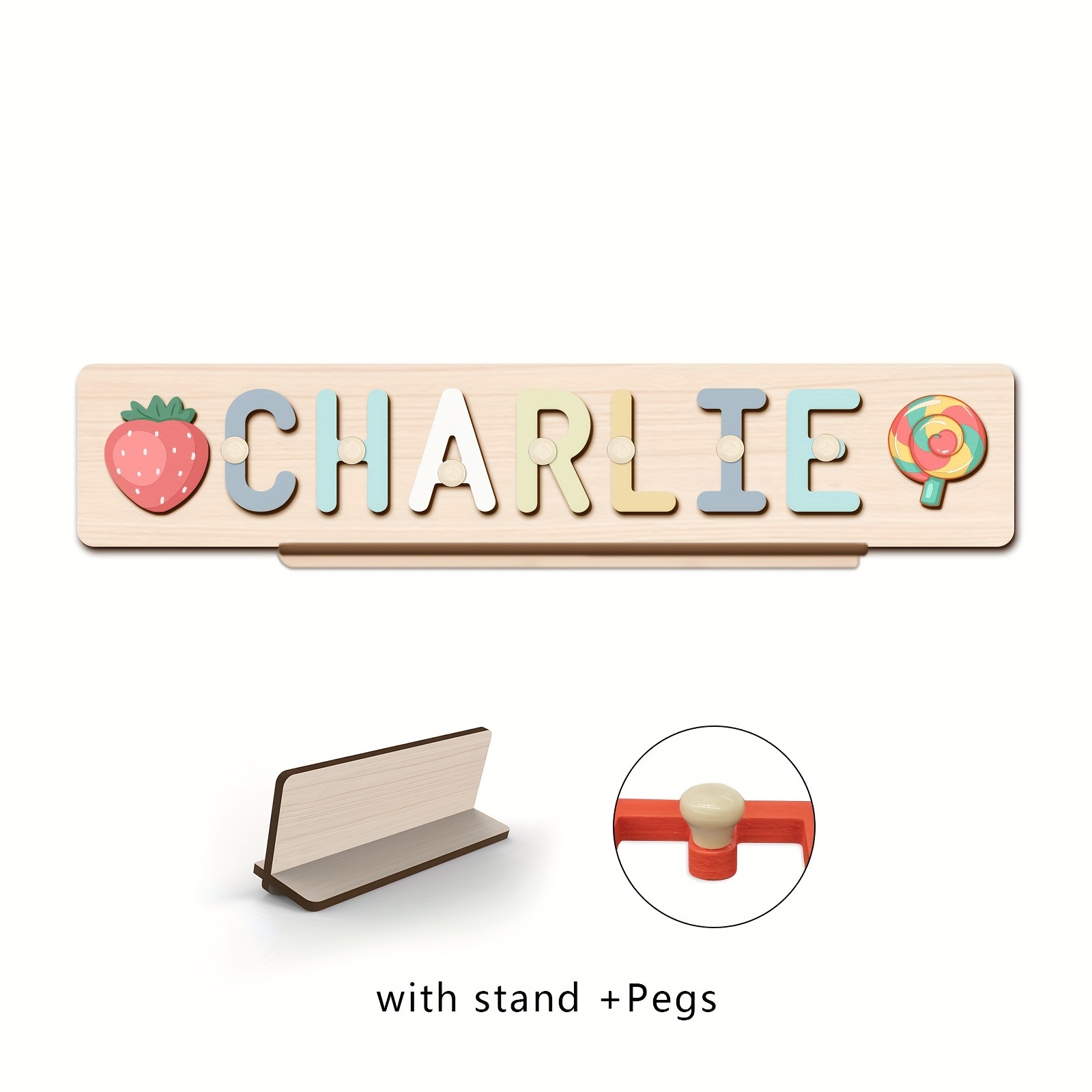 Personalized Name Puzzle, Custom Color Name Puzzle for Boys